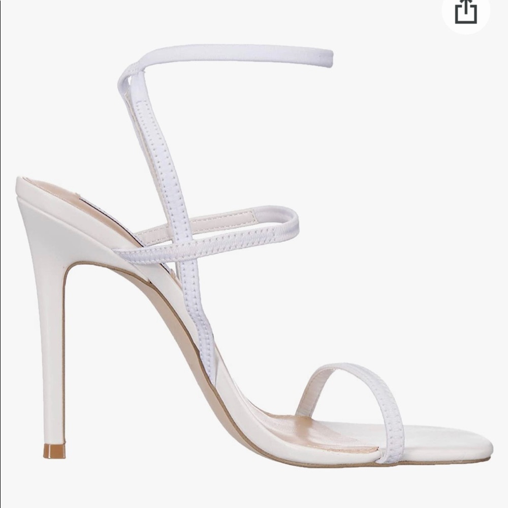 Steven Madden Nectur Sandal Heels in White